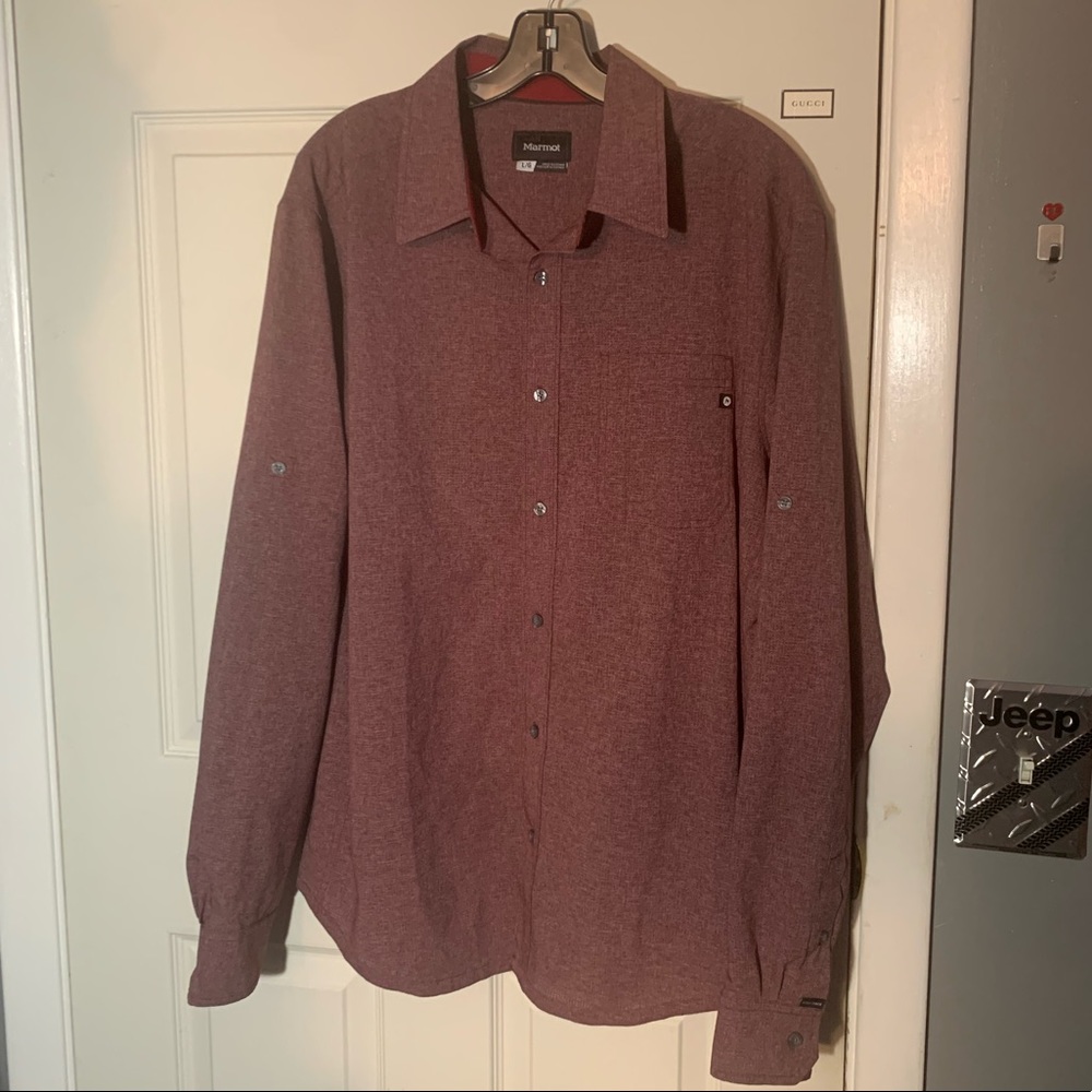 Marmot Button Down outdoor hiking dress Shirt